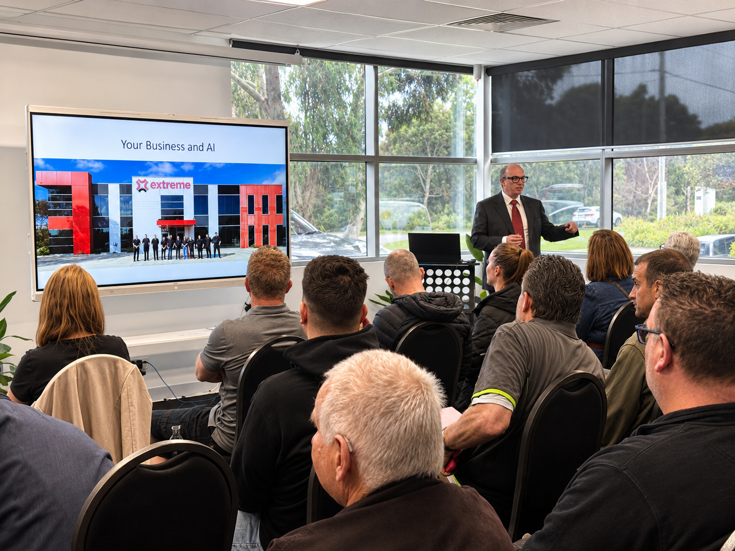 AI training workshop helping local businesses improve productivity